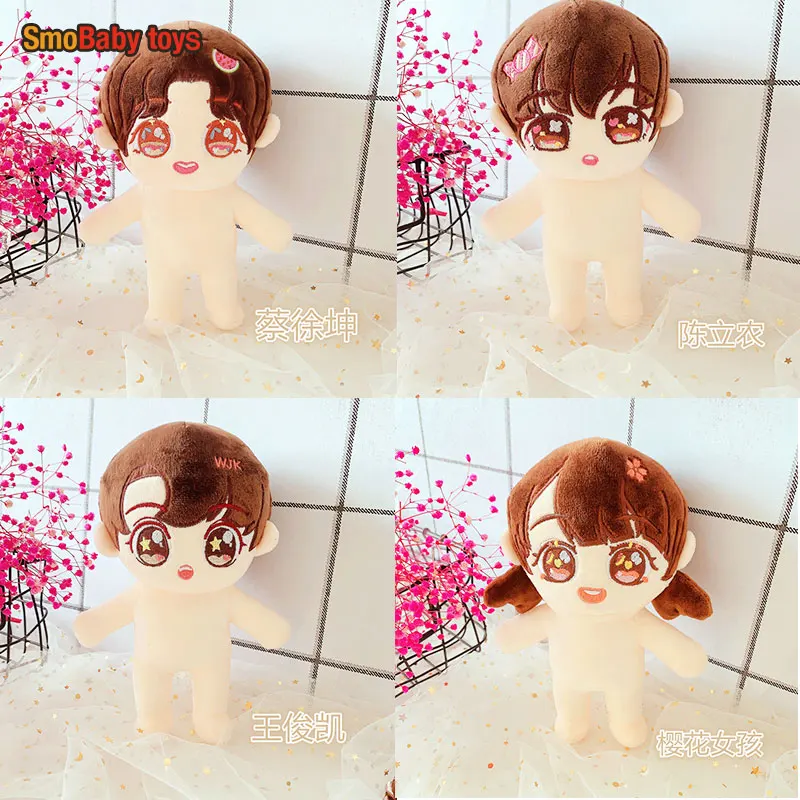 

20cm Korea EXO Star Xiao Zhan Idol Plush Doll Cai Xukun Wang Yibo Star Puppet Wang Junkai Wang Yuan Doll Toy Wholesale