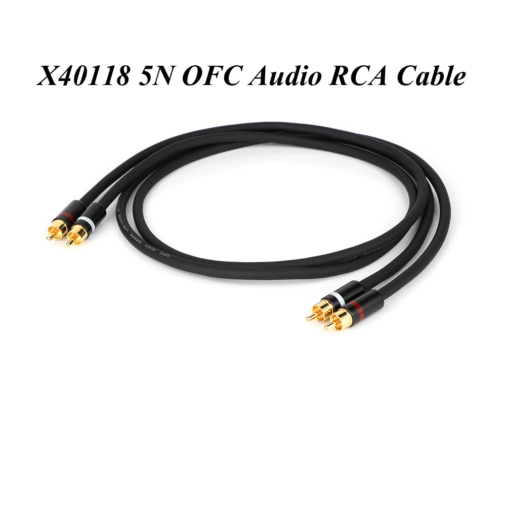 

Pair(2pcs) Hifi Canare 5N OFC Audio RCA cable High End HIFI RCA Audio Cables,gold plated Rca plug