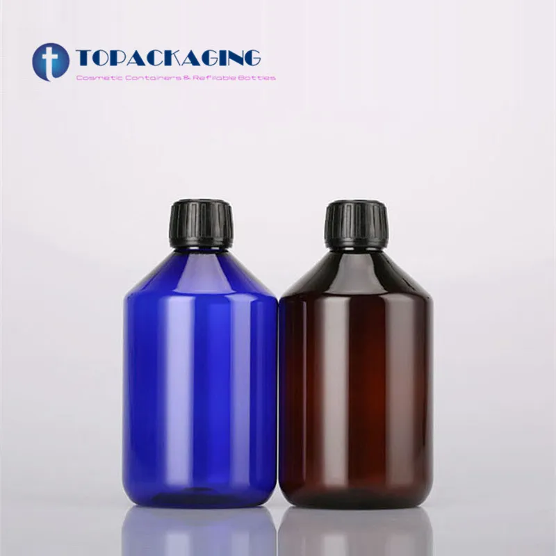 10 шт. * 500 мл стандартная синяя пастическая упаковка для макияжа многоразовый гель