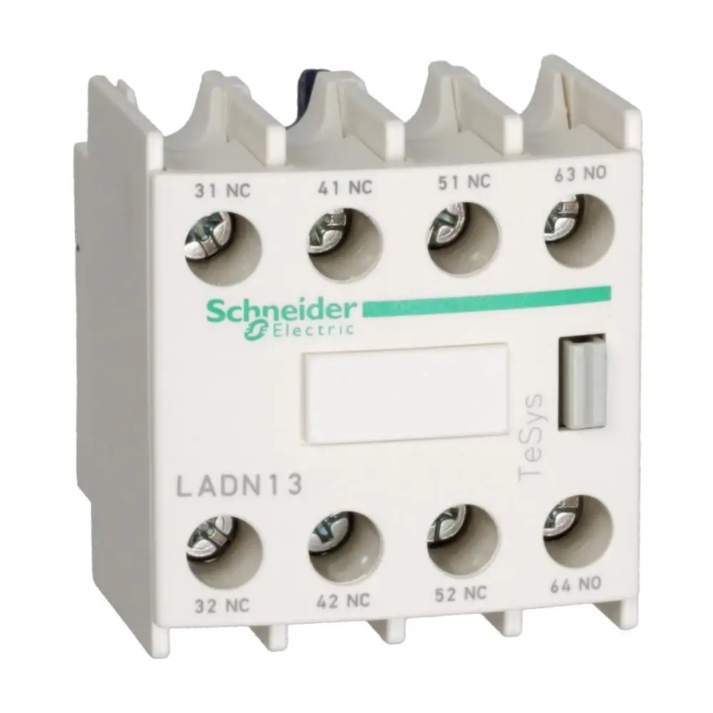 Вспомогательный Контактный блок LADN22P TeSys D 2NO + 2NC Переднее Крепление винтовые