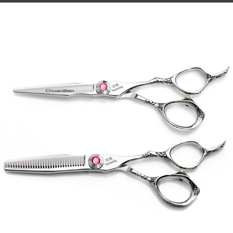 

Hairdressing Thinning C40C Japanese Stainless Steel hair trimming barber scissors 440c in pakistan