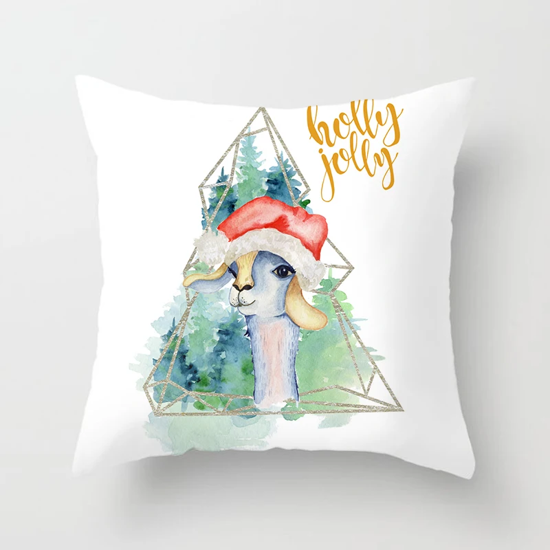 Милый гуашь олень декоративный домашний диван наволочка ДЕКОР Автомобильная