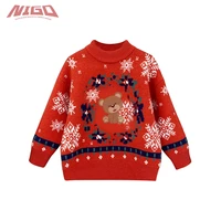 nigo childrens 3 14 years old christmas bear knitted sweater nigo39458