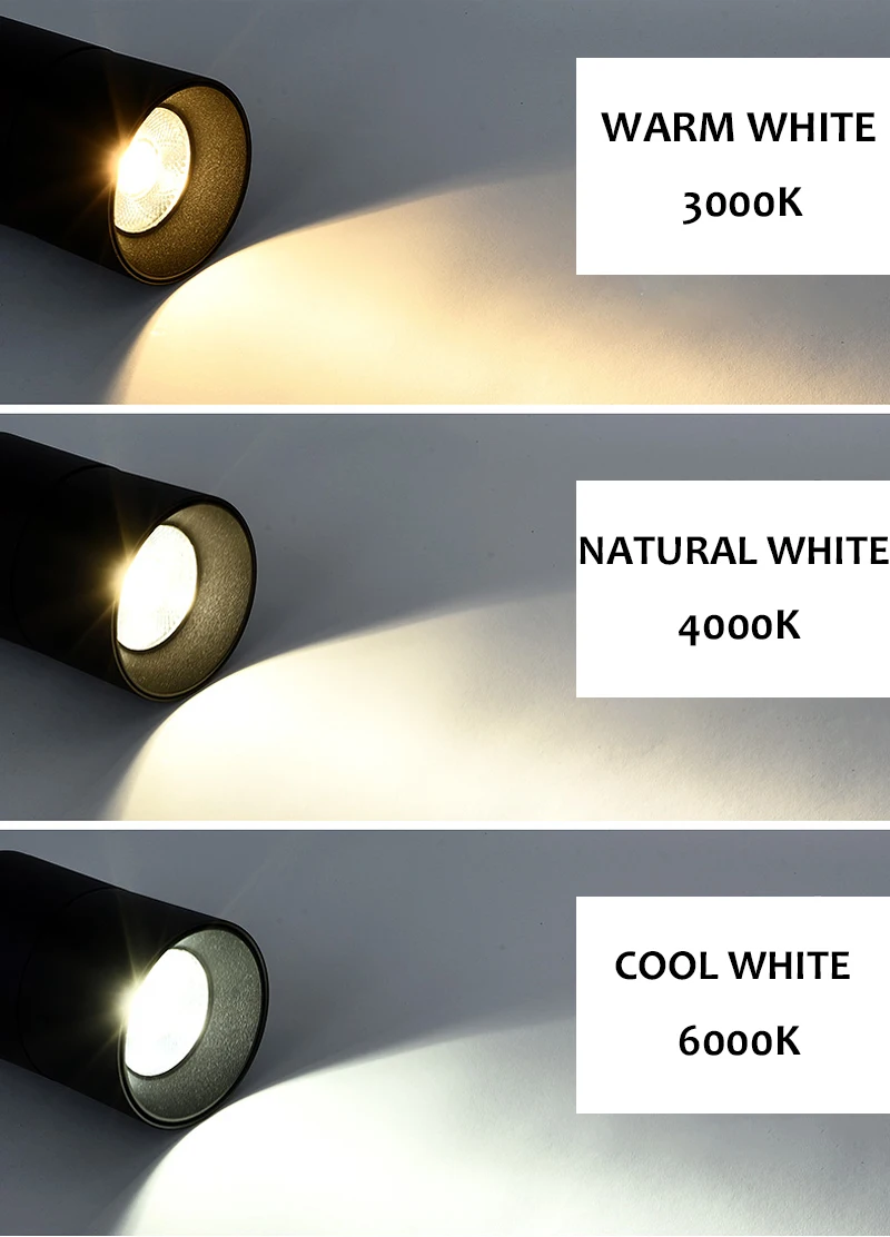 

Modern Lighting Ceiling Lamp Dimmable 360 Degree Rotating LED Downlight 10W 20W 30W Surface Mounted Adjustable Cob Spotlight