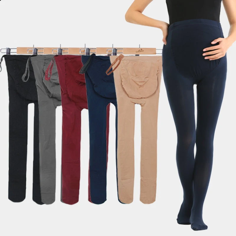 

320D Spring Autumn Belly Pregnant Tights Maternity Hosiery Elastic Strap Adjust Stocking Pantyhose for Pregnancy Women