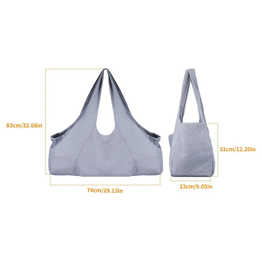 

Accessories Sling Sport Fitness Shoulder Dancing Dress Side Pocket Storage Large Capacity Solid Gym Tote Zipper Yoga Mat Bag