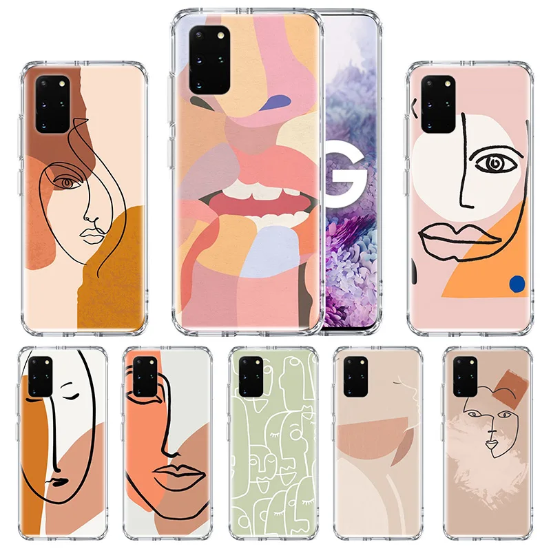 Чехол из ТПУ с абстрактными гранями для Samsung Galaxy S10 S20 Ultra 5G S10e S9 Plus S7 Note 20 9 10
