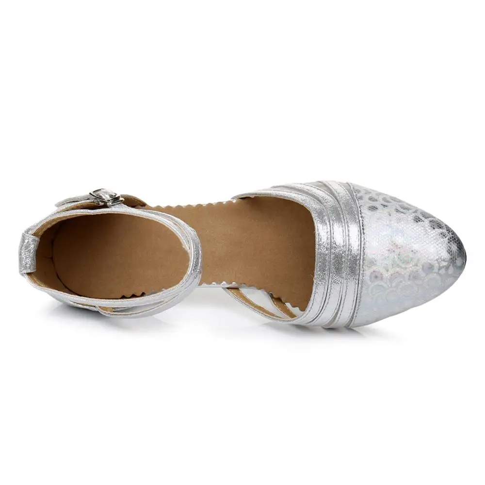 Hot-selling Modern Latin Dance Shoes for Women Rubber Sole Ladies Latin Girls Tango Kids Ballroom Dance Shoes 3.5cm/5.5cm Heels