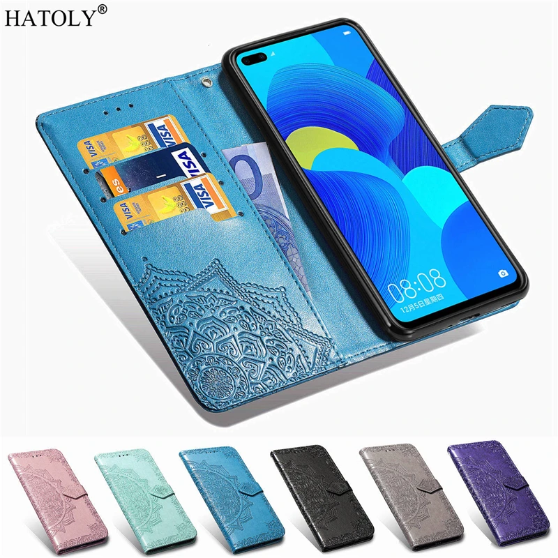 

Для Huawei Nova 6, чехол, ТПУ, силиконовый бампер, флип, роскошный кожаный кошелек, чехол для телефона, для Huawei Nova 6, задняя крышка для Huawei Nova 6