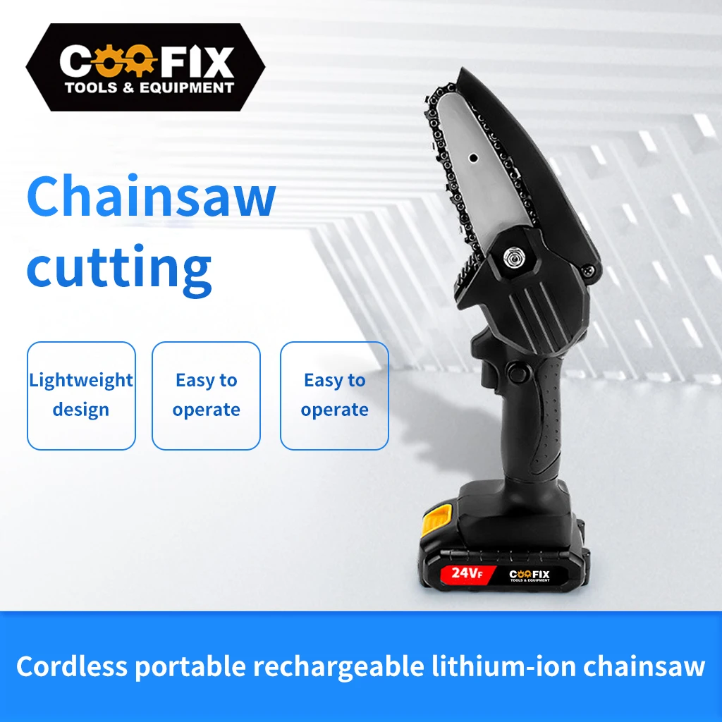 

Портативная электрическая пила COOFIX 24 В, перезаряжаемая литиевая батарея