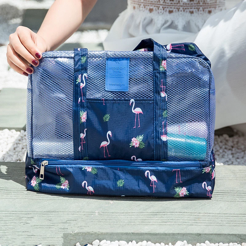 Спортивная сумка фламинго для женщин тренировочная водонепроницаемая фитнеса и