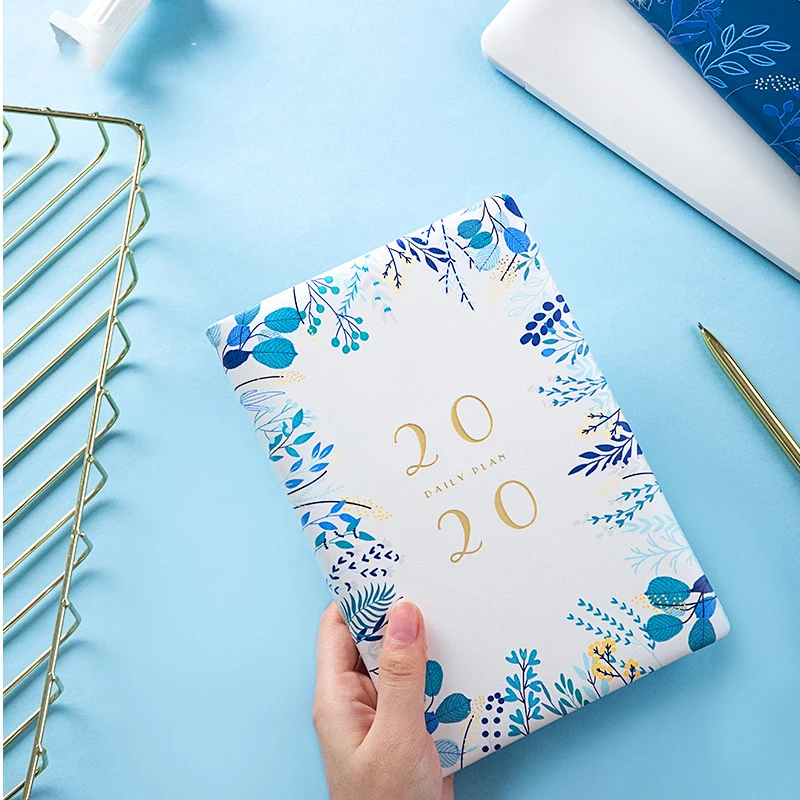 Из искусственной кожи A5 канцелярский блокнот 2020 ежедневно на для планирования