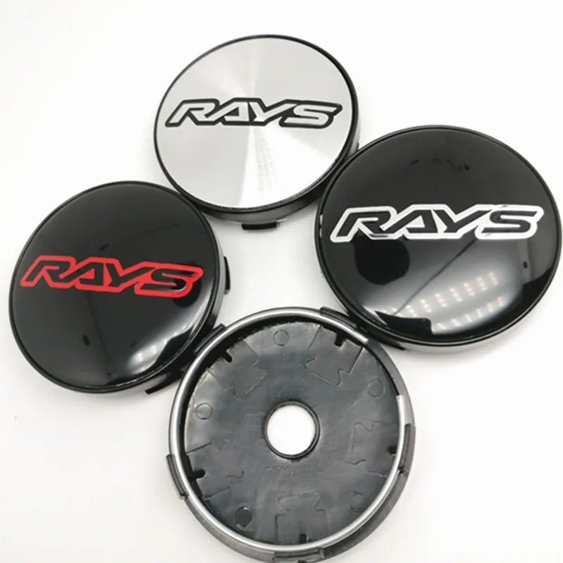 

4pcs 60mm For Rays Racing Wheel Center Hubcaps Car Styling Rims Hub Cover Emblem 56mm Badge