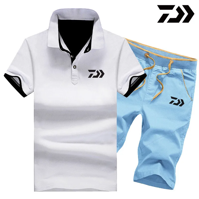 Костюм для рыбалки Daiwa мужская летняя одежда спортивная из 2 предметов уличные