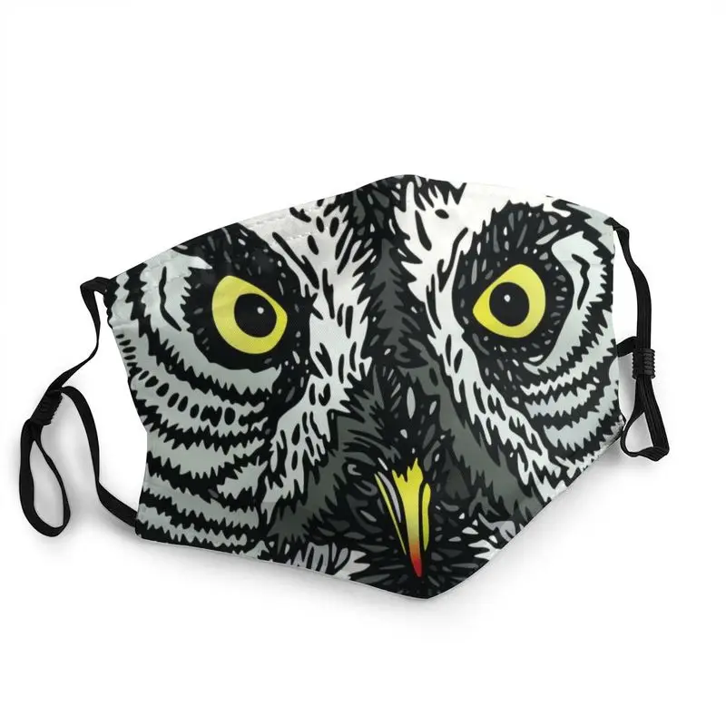 

С милой совой маска для глаз против дымки пыле-одноразовые дикой природы птица маска для лица Защитная крышка Для мужчин Для женщин Для мужч...