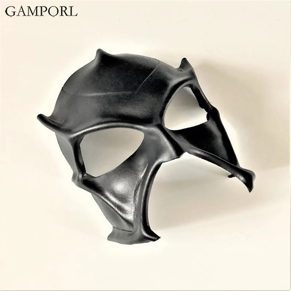 GAMPORL Jailer БДСМ фетиш бондаж мужская маска LARP Assassin Warrior черная кожаная для Хэллоуина