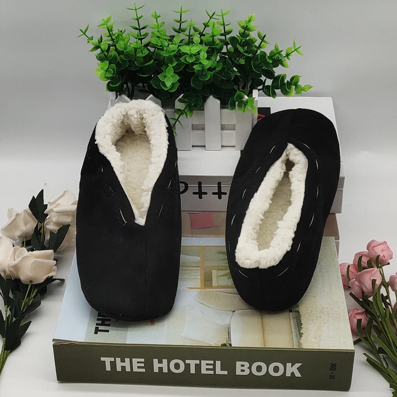 Мужские теплые домашние тапочки обувь специальные плюшевые унисекс Зимние