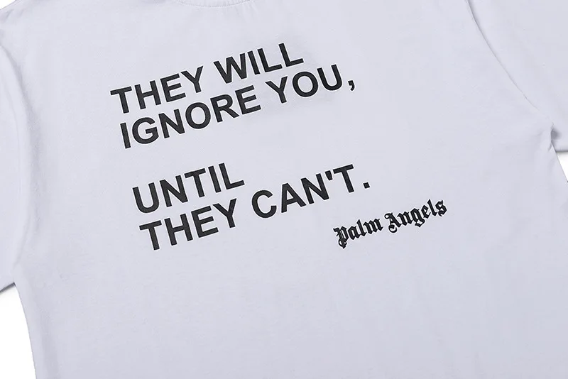 

Palm Angels 2020ss butterfly print letters unisex short-sleeved T-shirt street hip-hop