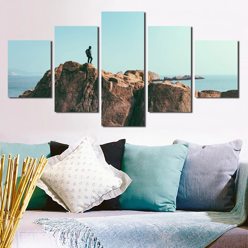 

Decorative Painting Home Decoration 5 Pieces of Photography Style Landscape Canvas Prints Wall Art Pictures Living Room Bedroom
