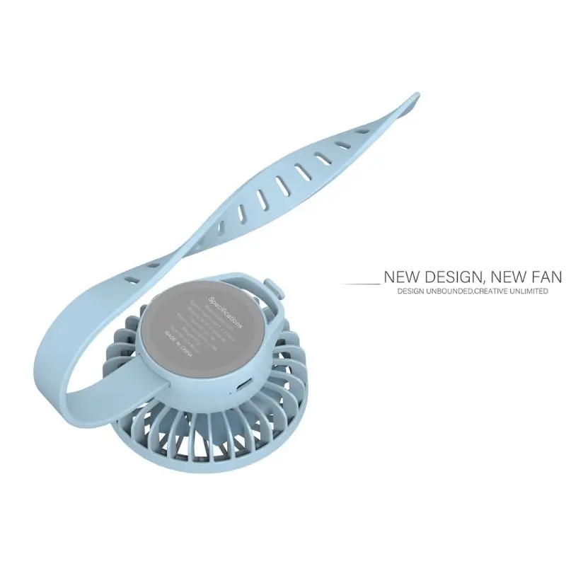 

USB Rechargeable Cooling Watch Fan Lazy Personal Fan 3 Speed Wearable Sports Fan G99B