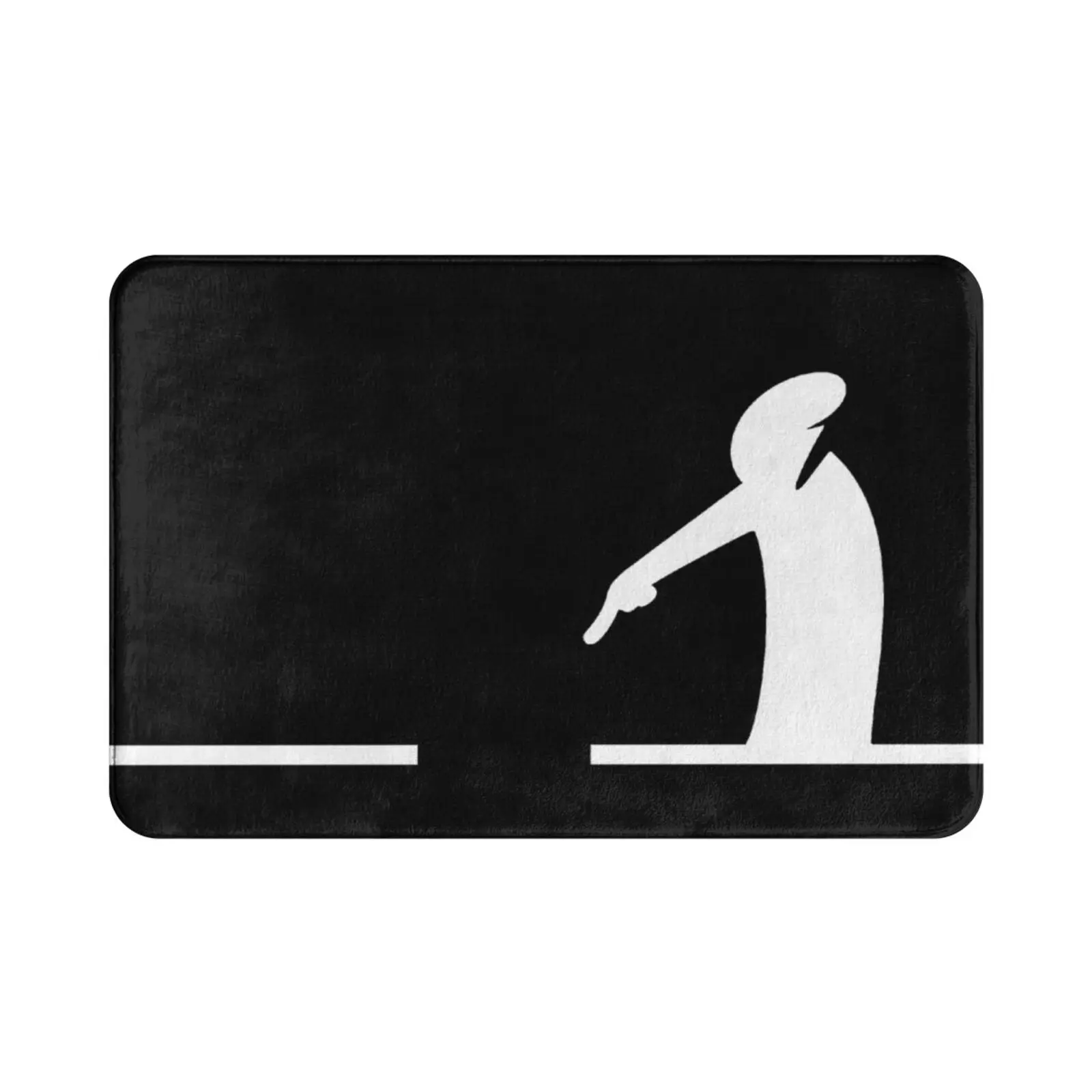 Ковер-коврик мягкий ковер-подушка с изображением линейки мультяшная линия