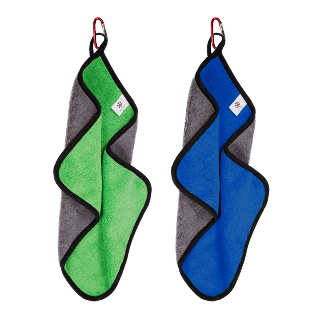 

На открытом воздухе Рыбалка Полотенца утолщение с антипригарным покрытием Абсорбирующая Спортивная протрите полотенца для рук Полотенца ...