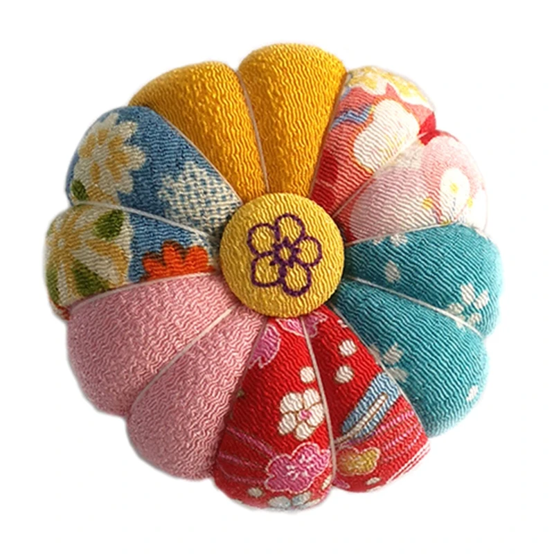 

Pumpkin Ball Shaped Needle Pin Cushion Pincushion Wrist Strap Stitch Needlework Mat DIY Craft Supplies Sewing Pins Accessories