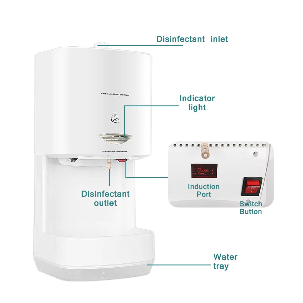 Бесконтактная машина для дезинфекции рук автоматический дозатор мыла настенный