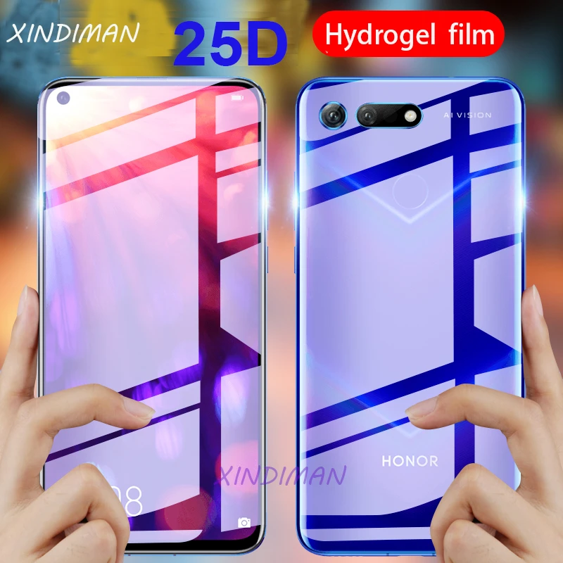 25D передняя + задняя Гидрогелевая пленка для huawei honor V10 V20 Защитная 10 10i 10lite 20pro 20lite