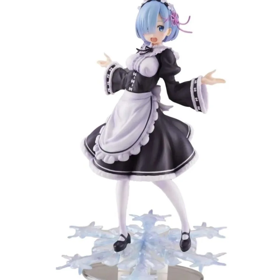 

Original Taito Anime Re:Life In A Different World From Zero Rem Face Change Maid Outfit Kawaii Action Sexy Figure Model Gift Toy