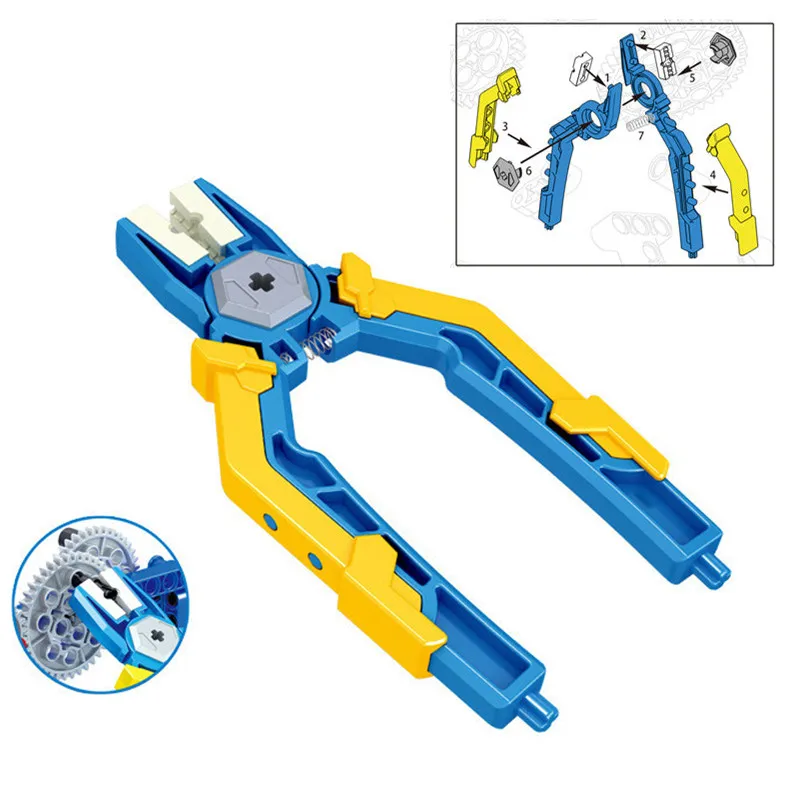 Demolition of Blocks Pin Pliers Tongs Tool Parts Panel Removal Building Bricks Sets DIY Assembling Educational Kids Toys | Игрушки и