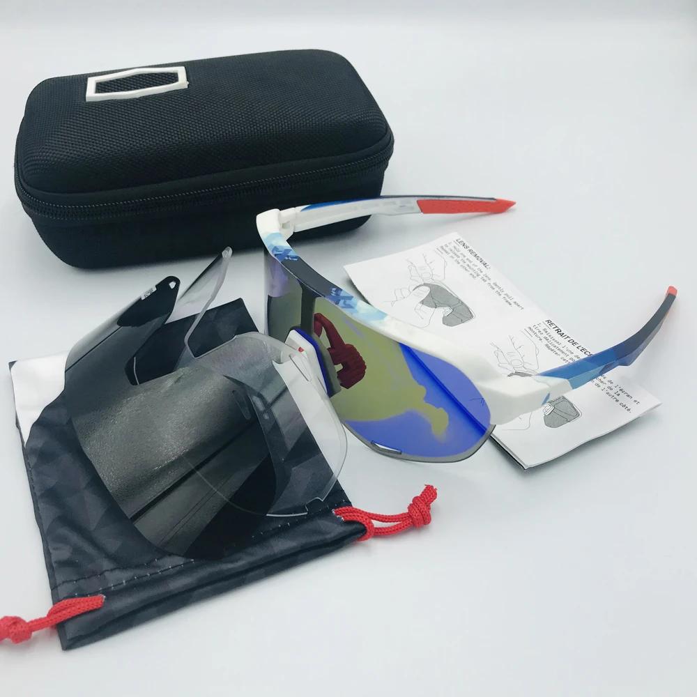 Уличные 3 объектива спортивные велосипедные очки UV400 Mtb гоночные горные шоссейные велосипедные очки велосипедные солнцезащитные очки для бега Верховая езда