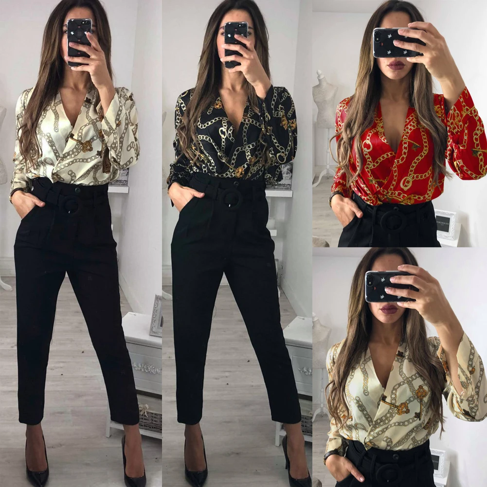 Женский костюм-смокинг сатиновый костюм с длинным рукавом и цветочным принтом |