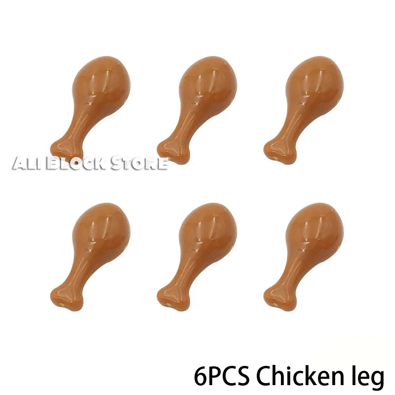 

City Food Friends Diy MOC Accessories Parts Building Block Pumpkin Carrots Lobster Turkey Fries Toys City Friends Compatible