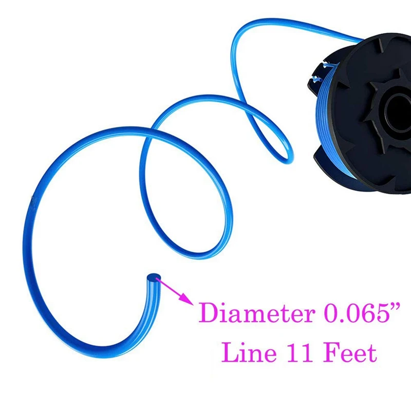 String Trimmer Spool Replacement for Ryobi One Plus AC14RL3A 18V 24V 40V 11Ft 0.065 inch Auto Feed Cordless Eater Spools Line wi |