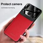 Чехол для Huawei P Smart Z 2019 дюйма, кожаный зеркальный Жесткий Чехол для задней панели телефона Huawei P Smart 2019 POT LX1 L21 LX3