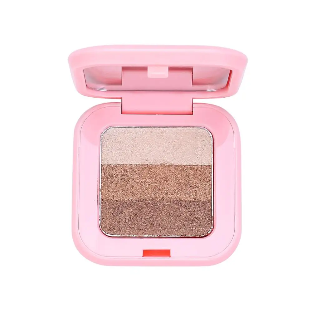 Три цвета выпечки тени для век длительный водонепроницаемый матовый блеск Тени