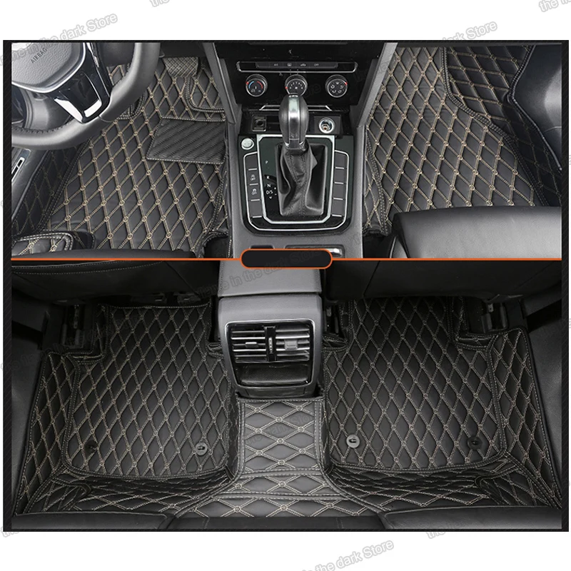 Кожаные автомобильные коврики lsrtw2017 для volkswagen vw passat B5 b6 b7 b8 2005 2006 2007 2008 2009 2019 2020 2016
