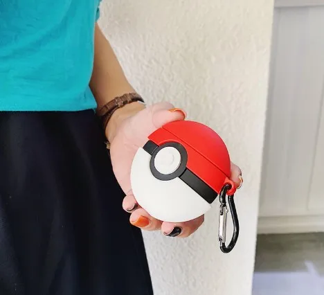 Airpods1/2 Щит сумка для наушников гелевый Чехол японский мультфильм Snorlax Покемон go Покемон, монстр покебол Пикачу