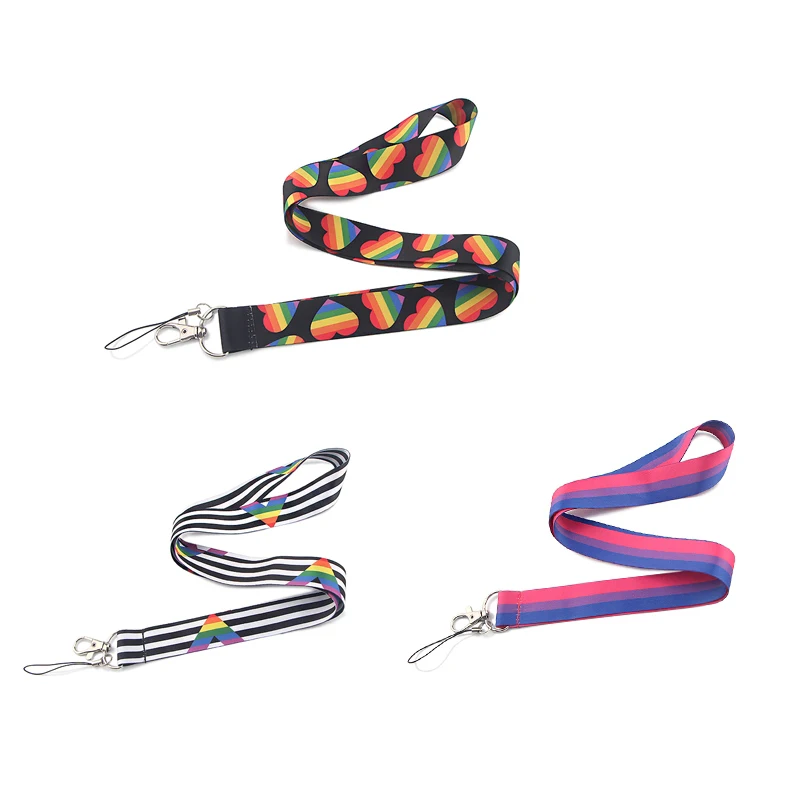 CA101 Радужный ремешок на шею для ключей ID карт мобильного телефона USB держатель