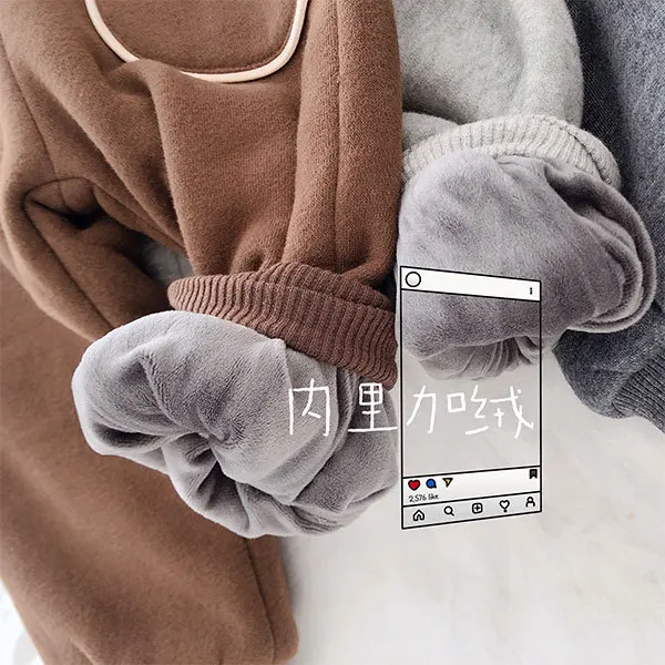 Зимние хлопковые плотные спортивные штаны из мягкого флиса для мальчиков и