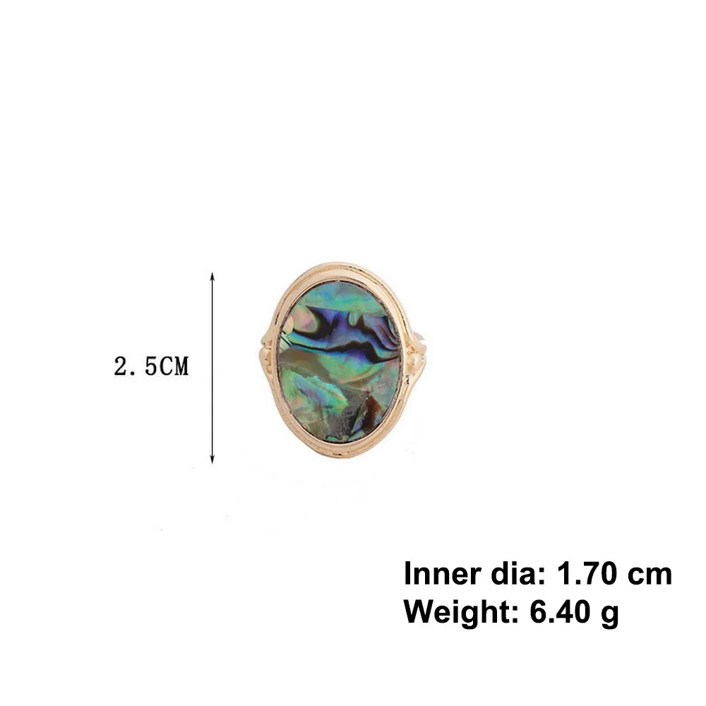 ZWPON овальные кольца золотого цвета для женщин модные эффектные ювелирные изделия