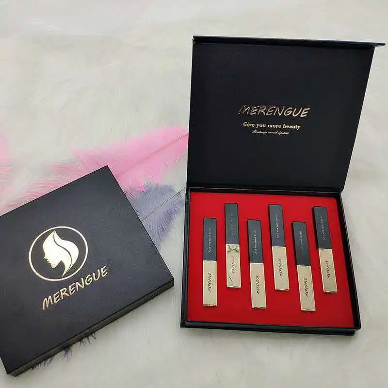 

Lipstick with small gold bars thin tubes matte lipstick lasting moisturizing student model Li Jiaqi Qiqi recommends Lipstick set