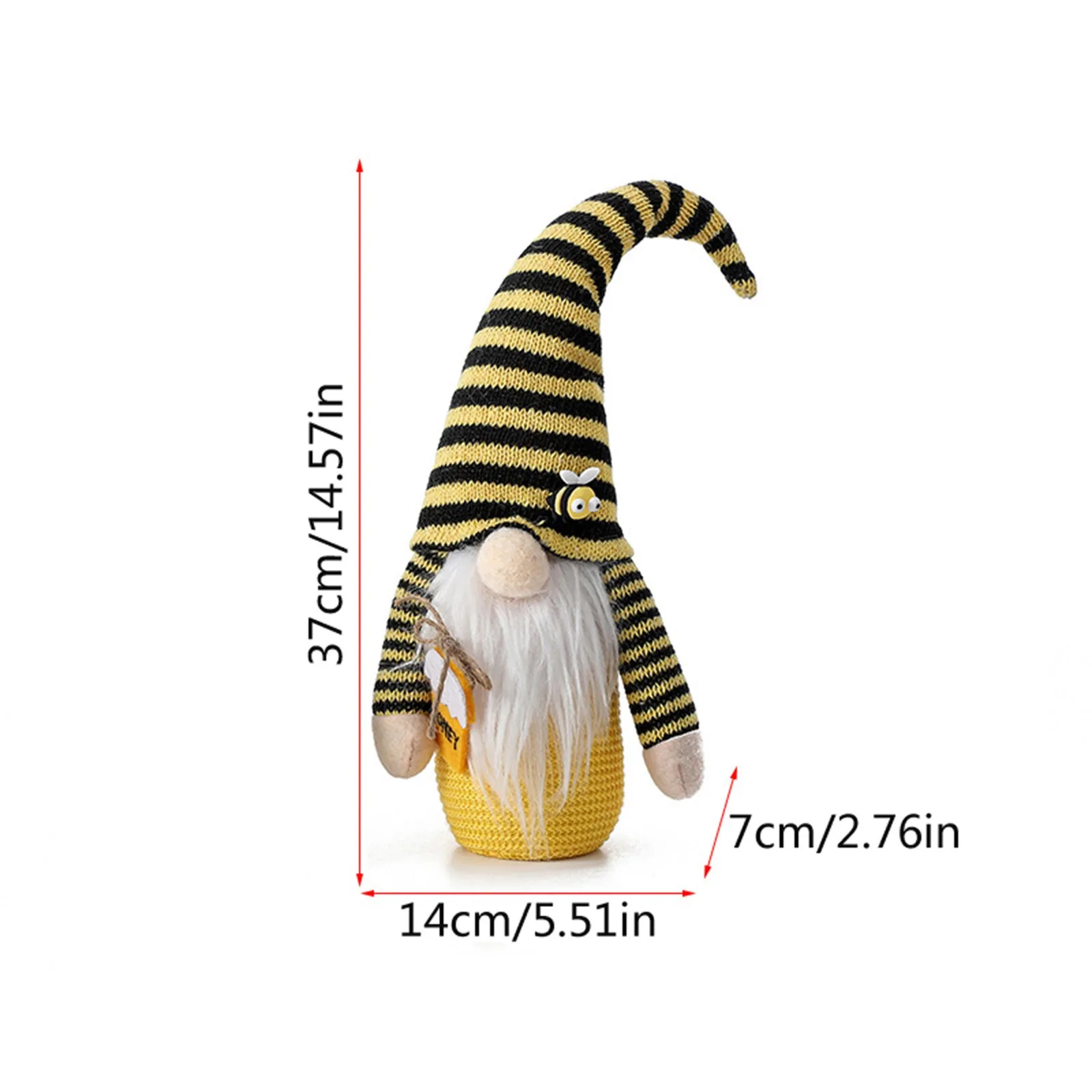 

Faceless Doll Bumble Bee Gnomes Plush Scandinavian Tomte Nisse Swedish Bee Home Plush Home Desk Accessories Cojines Peluches