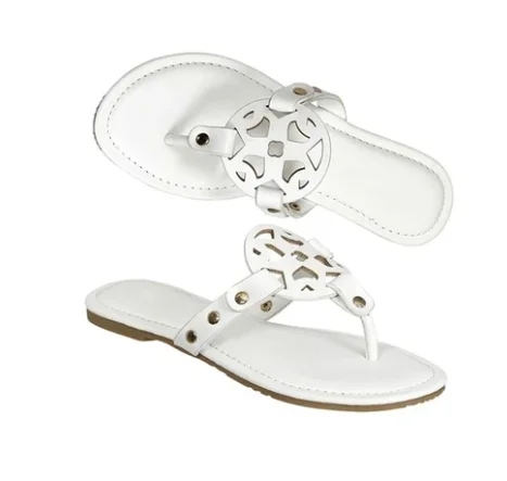 Сандалии женские на низком каблуке ПУ кожа Роскошные гладиаторы летняя обувь