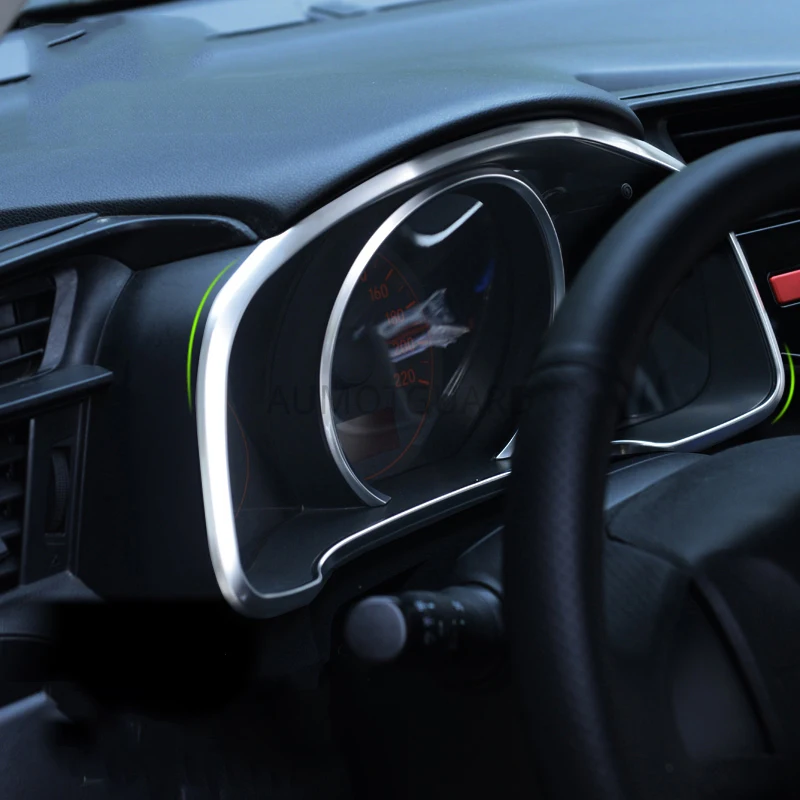 

Для Honda FIT JAZZ 2014-2018 обрезанная полоса для приборной панели модернизированная высокая с блестками для приборной панели декоративная рамка ук...