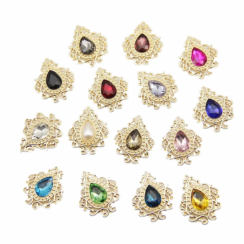 20 новых 60 шт. пустотелых пуговиц из сплава для сделай сам аксессуар волос или