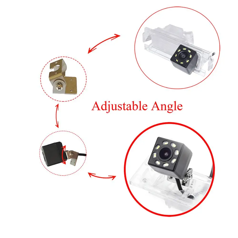 Автомобильный 4 3 дюймовый TFT монитор в зеркале светодиодный ная камера заднего