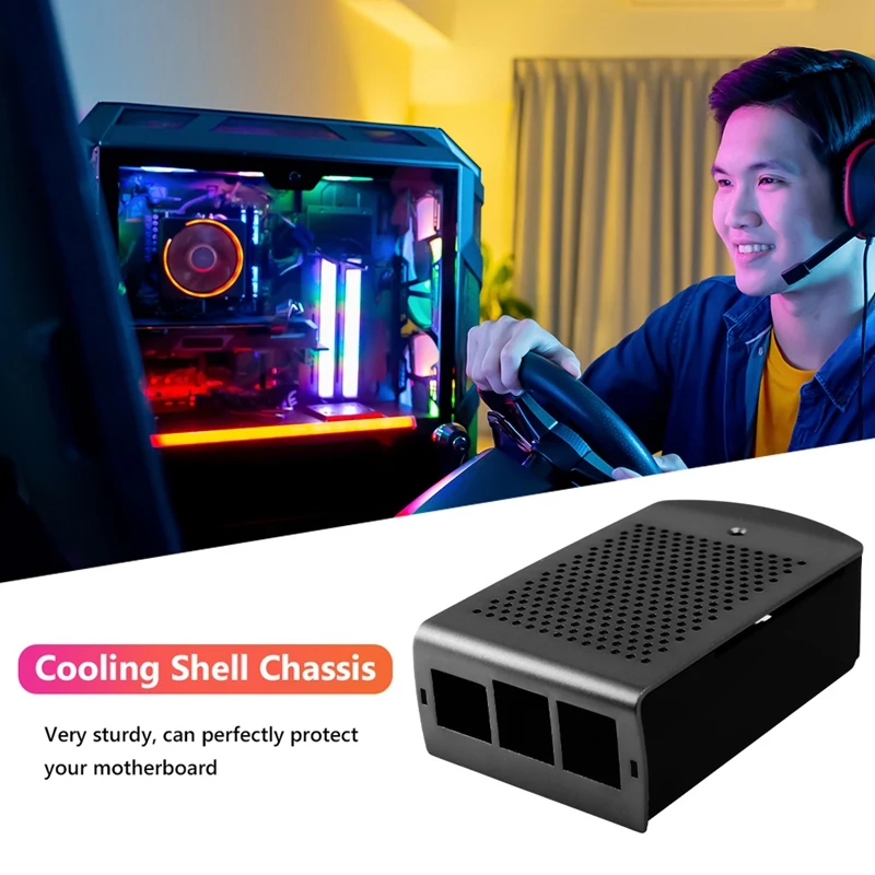 

for Raspberry Pi 3 Case Aluminum Case Metal Enclosure Box Compatible with for Raspberry Pi 3 Model B