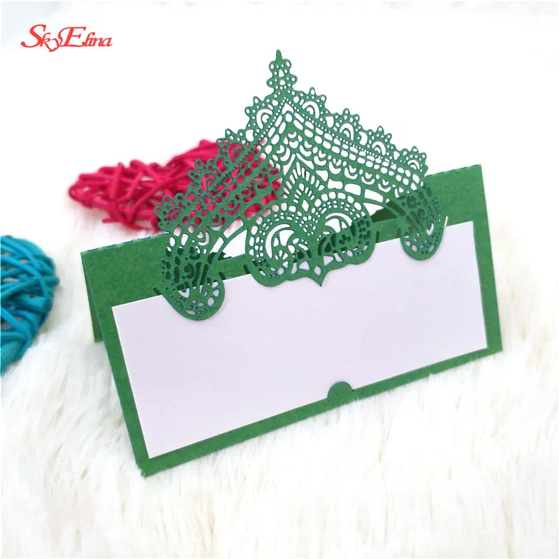 Декоративные кружевные Пригласительные открытки для свадьбы 10/50/100 шт. имя